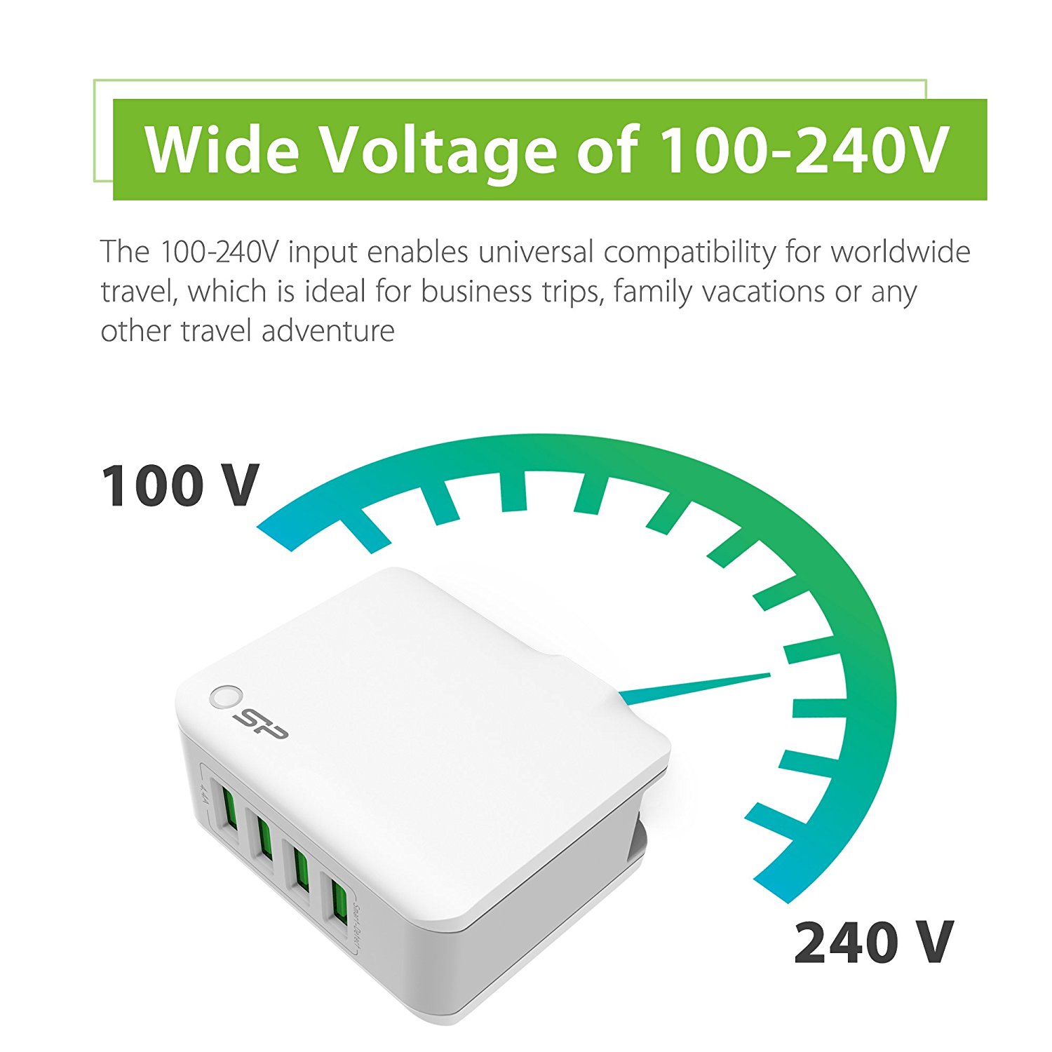 หัวชาร์จ Silicon Power Dual Port USB